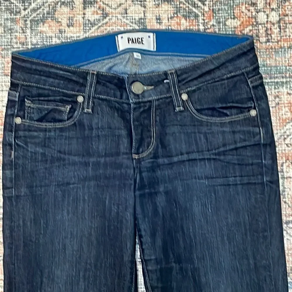 Paige Skyline Ankle Peg skinny jeans, Size 24 - Picture 2 of 11